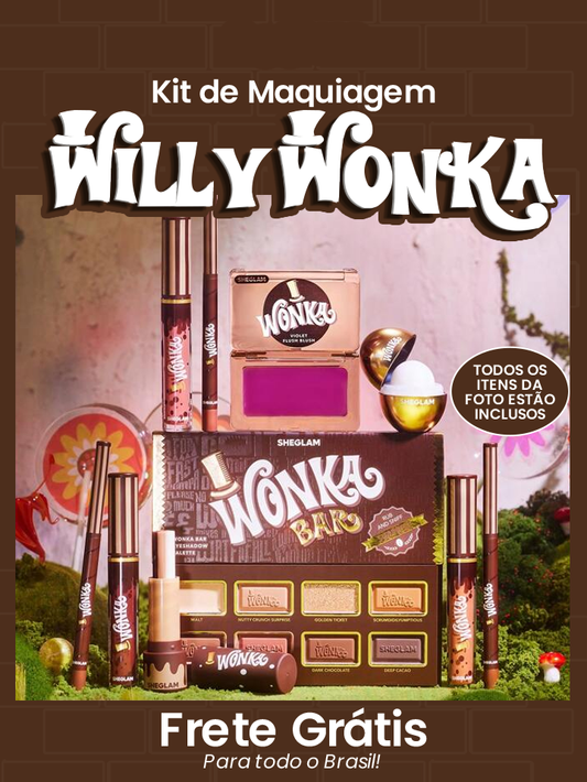 Coleção de Maquiagem Willy Wonka Encantta | Edição Especial